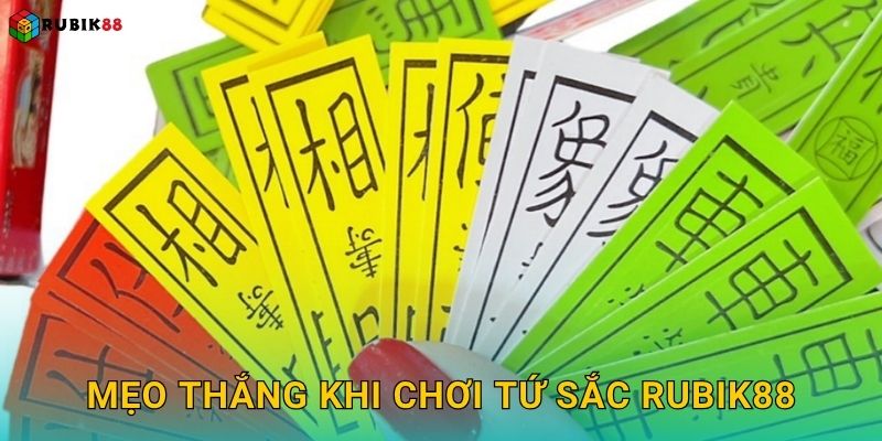 Mẹo thắng khi chơi Tứ Sắc Rubik88